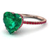 Heart Shape Emerald Ring - Noelle No. 50